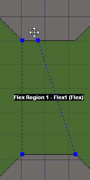 Select and drag a Split Line end node to redefine a Board Region area.
