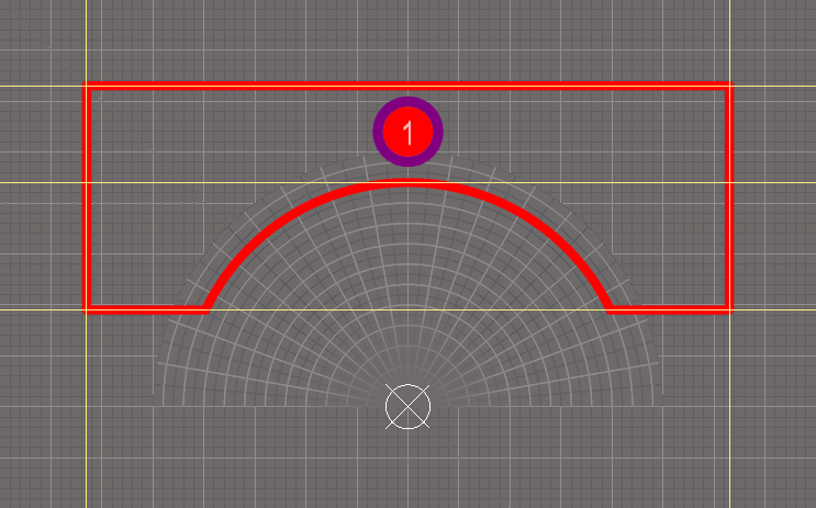 A custom pad shape can be created by converting a closed outline.