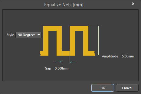 The Equalize Nets dialog
