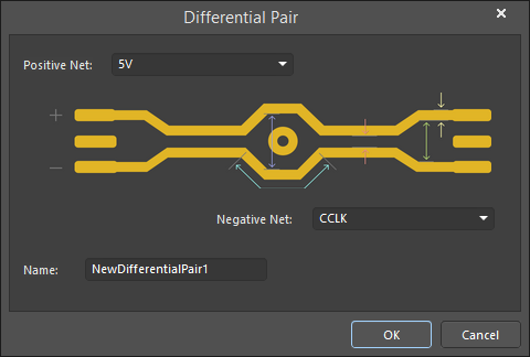 The Differential Pair dialog