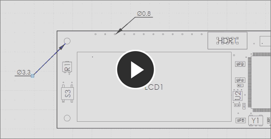Demonstration video, radial dimension tool