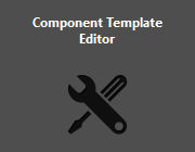 The Component Template Editor extension.