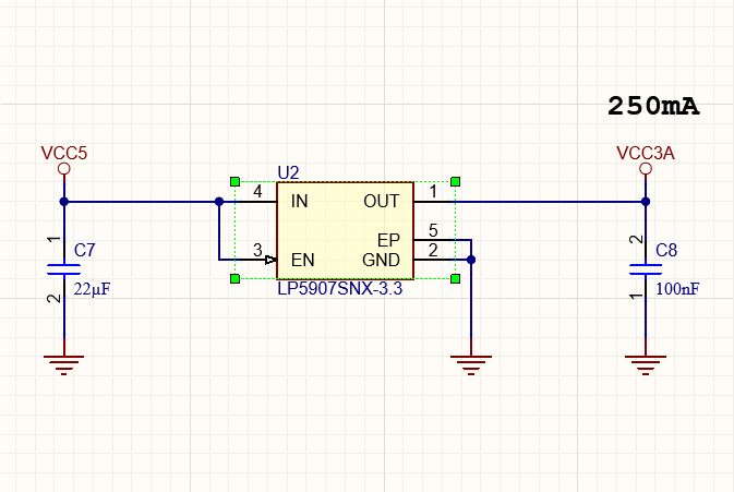 Selected objects are visually distinguished in the editor's design space. Shown here is the component selected on a schematic sheet. Hover the cursor over the image to see a group of tracks selected in a PCB document.