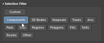 Use the Custom button to toggle all object types you need.