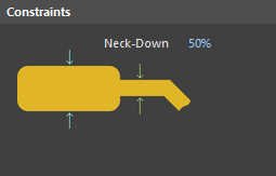 Default constraints for the SMD Neck-Down rule