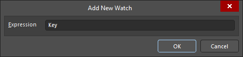 The Add New Watch dialog