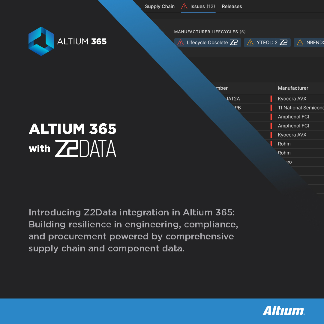 Altium 365 Integrates with Z2Data