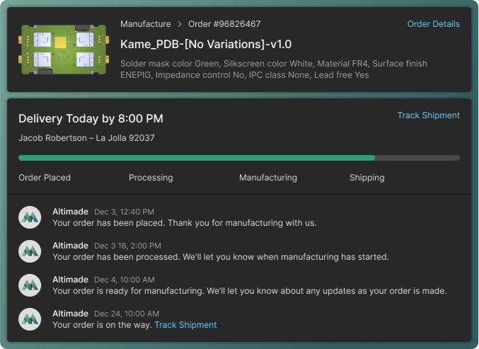 Rapid Pricing and Production